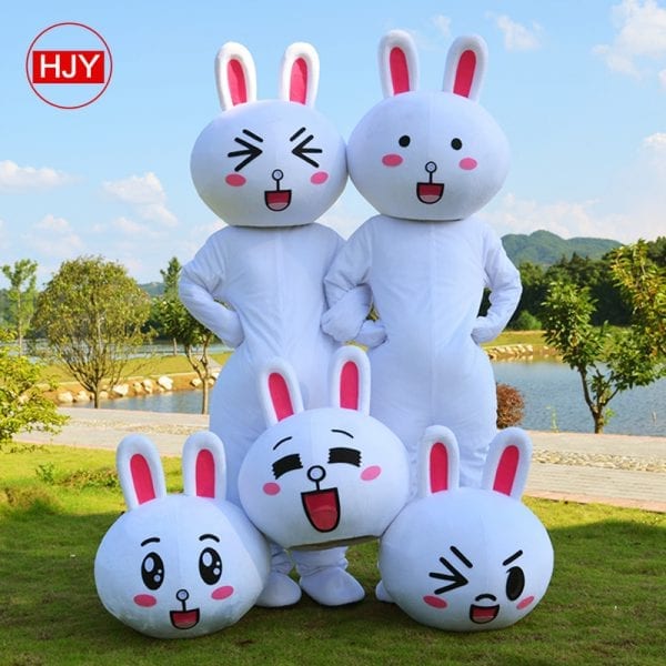 Animal mascots of the cute animal rabbit