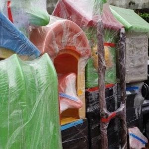 Children Plastic Slides Playground