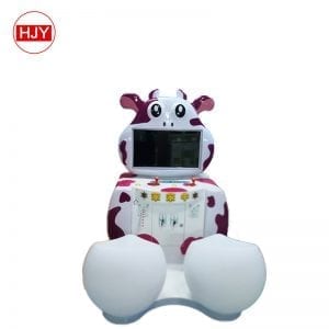 Children's mini cartoon goofy oxen drive electric car racing game machine