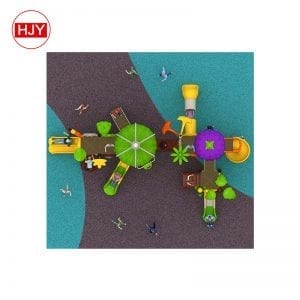 Kids playground plastic slide