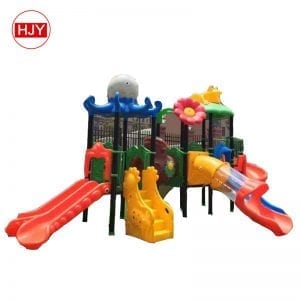 playground plastic bending slide