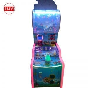 kids cartoon style pinball shooting arcade game machine indoor