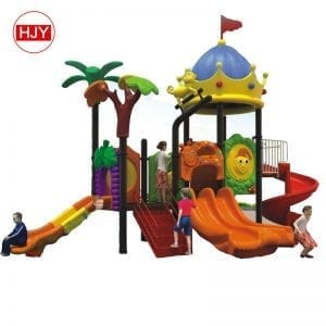 Children Play Plastic Slide