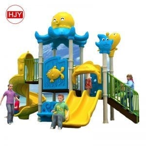 plastic water slides house kids playground