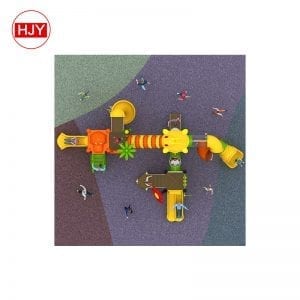 kid plastic tube slides outdoor