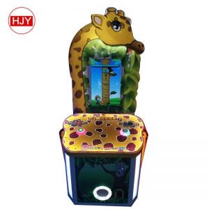 Kids giraffe cartoon style quick hit arcade game machine indoor