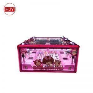 HJY Pink style Big Plush Crane Toy Vending Claw Coin Gift Game Machine