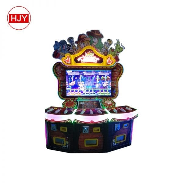 family cartoon style shooting arcade game machine indoor