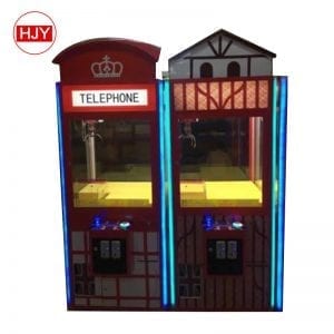 Popular sell kids Gift house small crane claw machine/toy crane game machine for sale